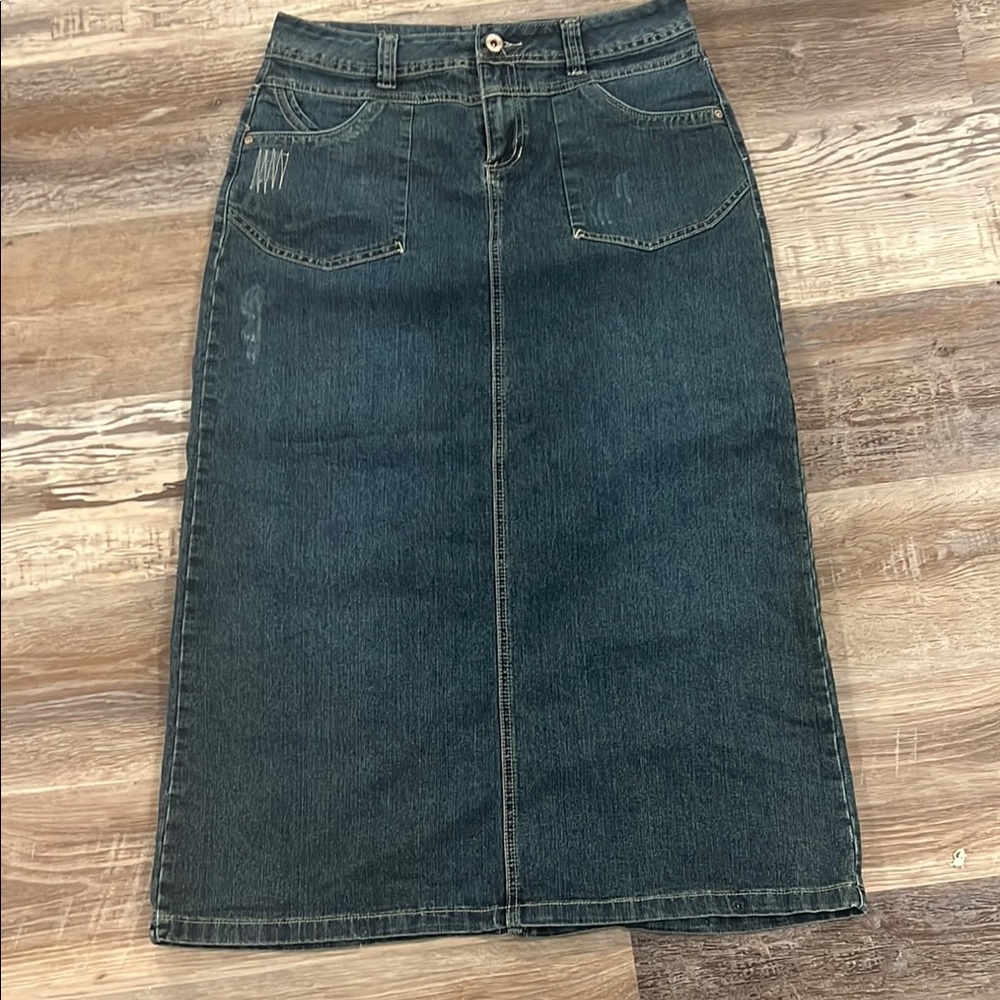 Cato Indigo Denim Skirt